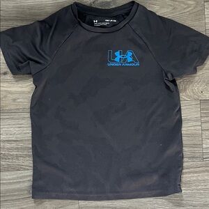 Boys Under Armour Charcoal Camo Tee